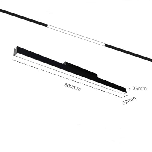 Barra LED Magnetica 48V DC 20W per Binario ad Incasso (FG-600)