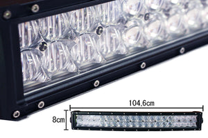 Barra Led 240W 1046mm 9V-60V Doppia Fila 80X3W Lente Combo IP67 Per Fuoristrada Jeep SUV Camper