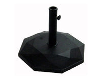 Base per ombrellone con peso da 25 kg in cemento rubber nero palo 48mm