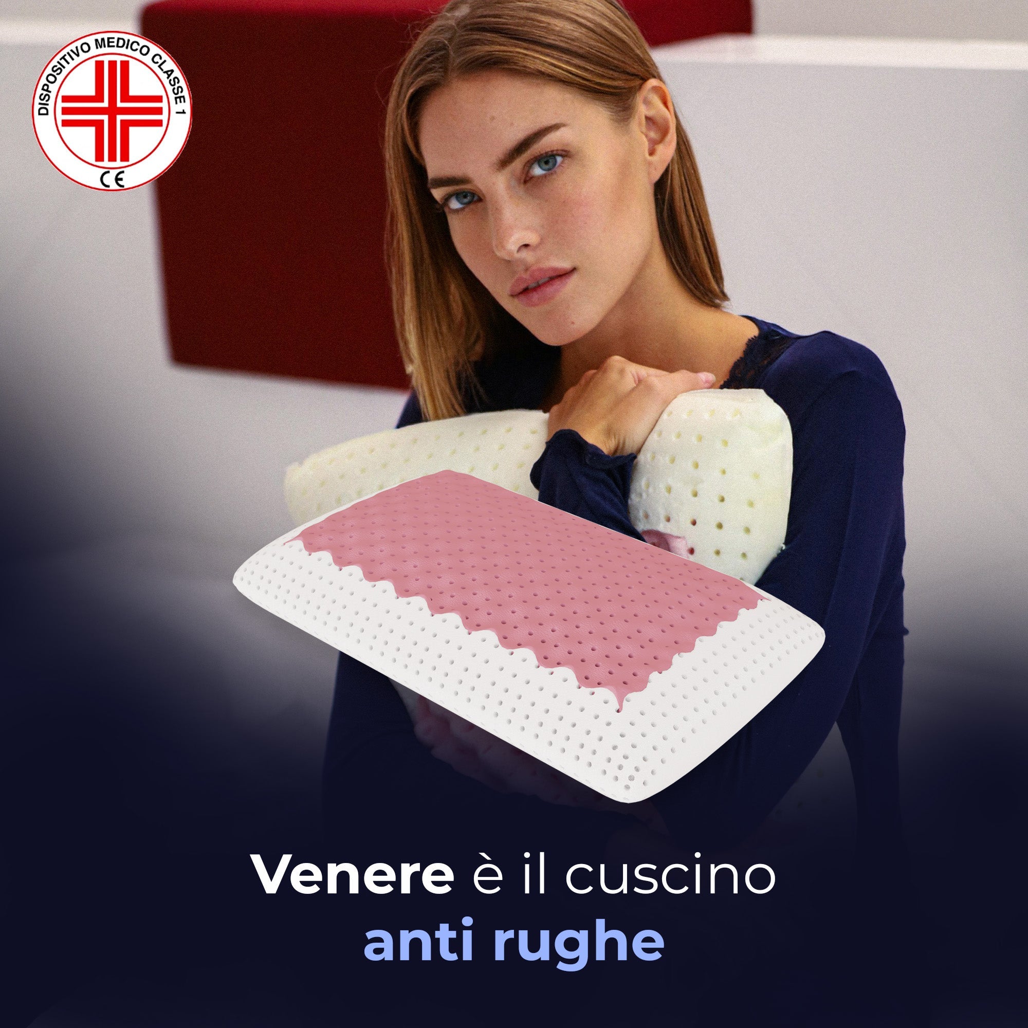 Cuscino in memory foam Anti-Rughe - Proteggi e Nutri la Tua Pelle - Venere