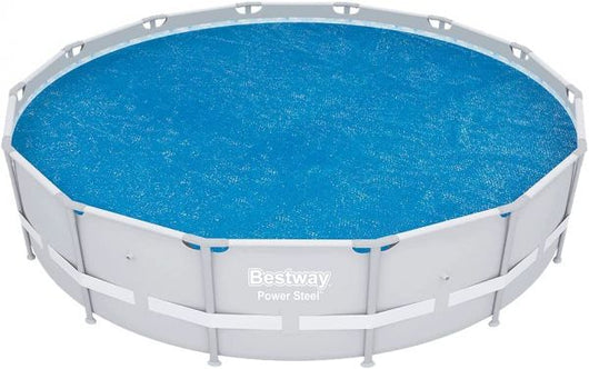 Bestway 58252 telo copertura per piscine rotonde da 457 e 427 cm per piscine fast set, steel pro max e power steel