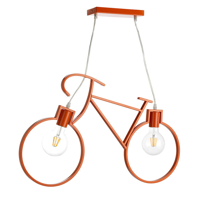 4900/Sa - Lampadario In Sospensione Bike Colore Arancio