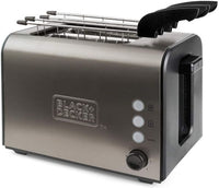 Black+decker bxtoa900e tostapane 2 fette acciaio inox potenza 900 w