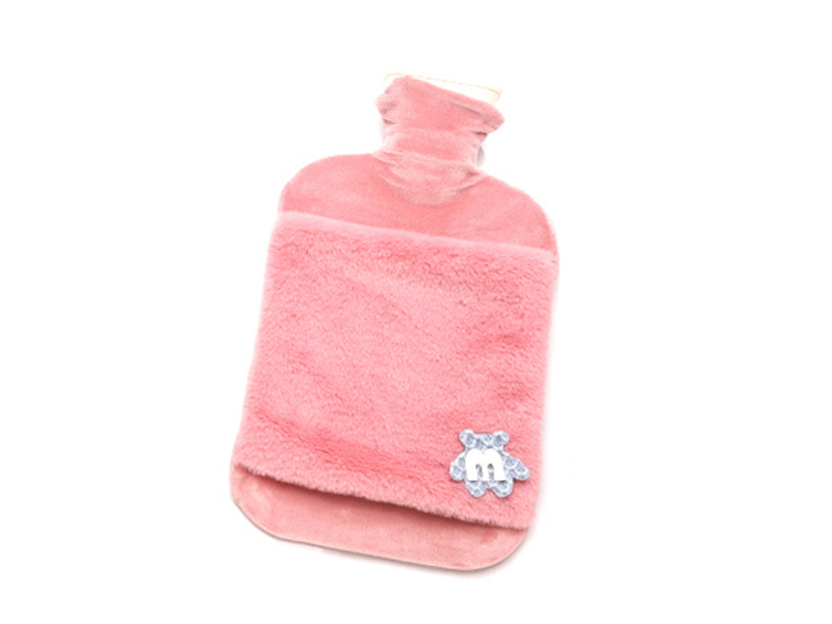 Borsa Acqua Calda 2 Litri Con Fodera Peluche Morbida Colore Assortito