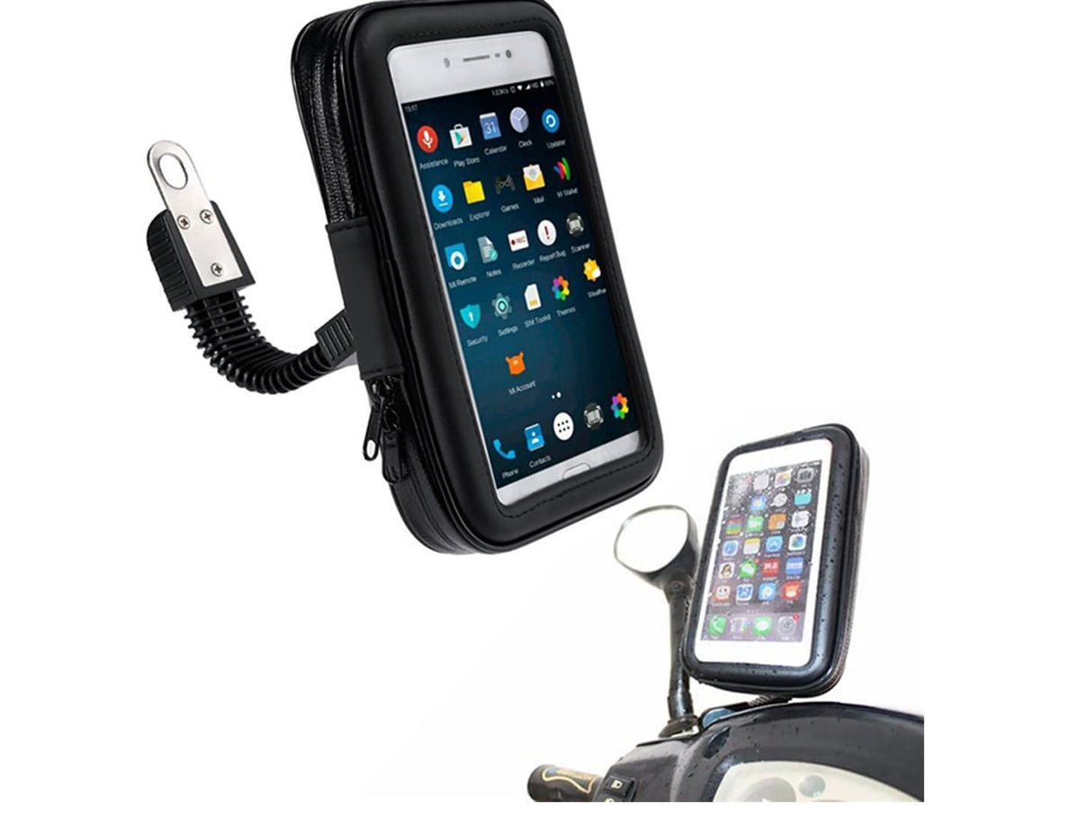 Borsa Porta Cellulare Moto Bici Impermeabile Universale Touchscreen Copertura Antipioggia Fino A 5,5''