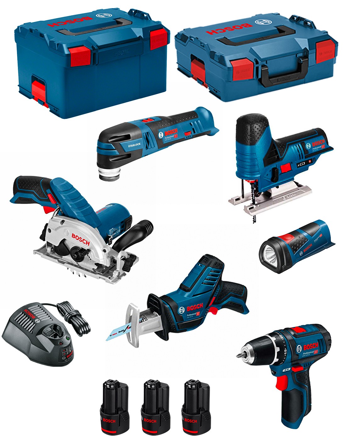 Bosch professional bosch kit 12v bmk6-28cd3 (gsr 12v-15+gks.. 0660989123697