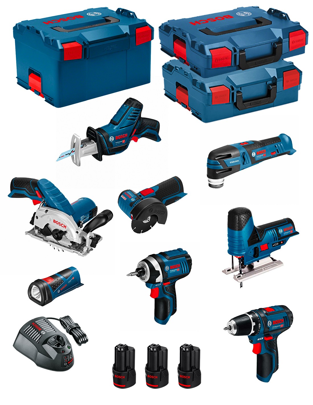 Bosch professional bosch kit 12v bmk8-28bd3 (gsr 12v-15+gdr.. 0660989123642