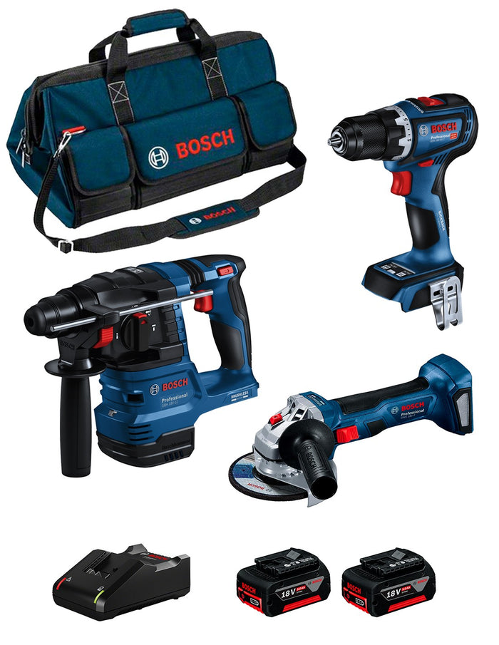 Bosch professional bosch kit bk3012bag (gbh 18v-22 + gsr 18v-90 c +.. 8435587928355