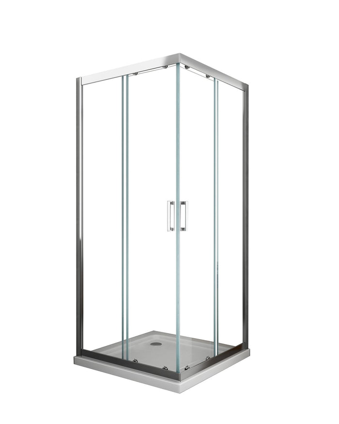 Box doccia scorrevole cristallo 6mm trasparente anticalcare h.190cm Sicena Slition Trasparente 6mm,70x130 cm