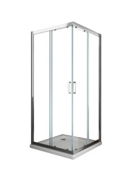 Box doccia scorrevole cristallo 6mm trasparente anticalcare h.190cm Sicena Slition Trasparente 6mm,75x120 cm