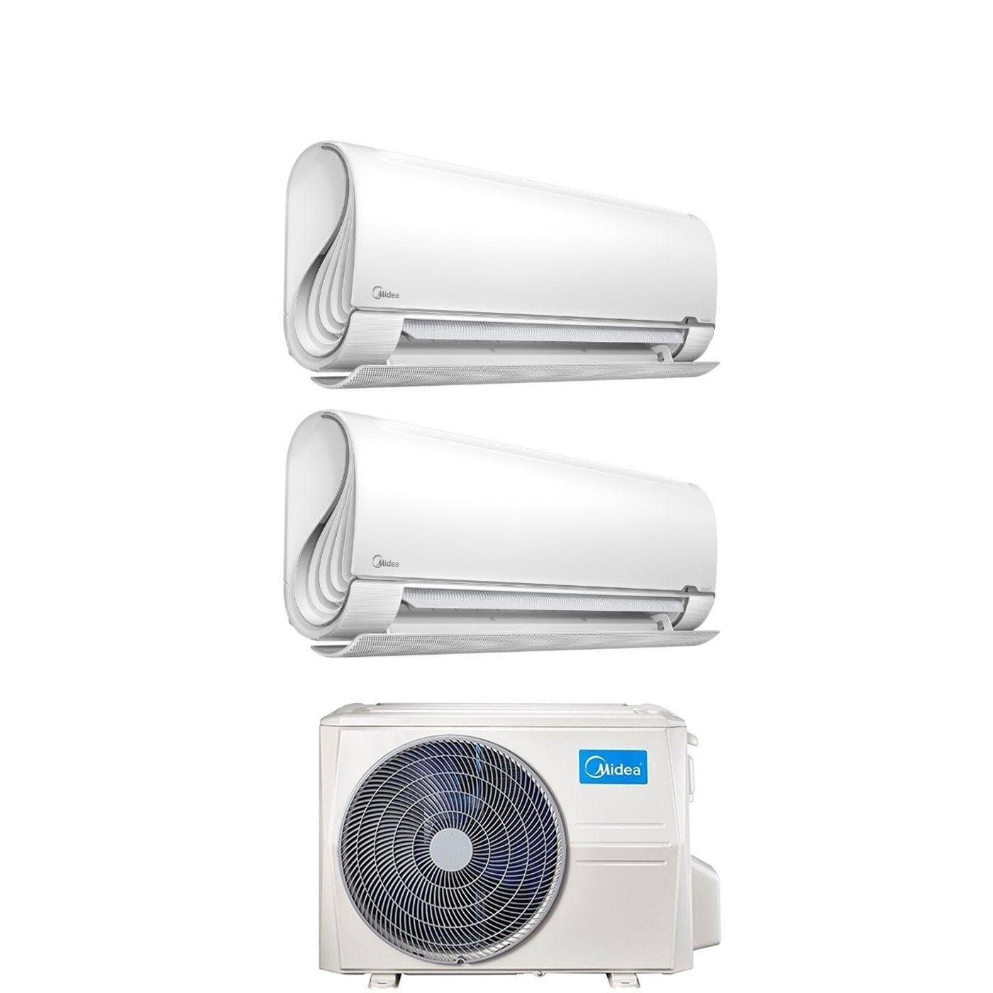 Climatizzatore Condizionatore Midea Dual Split Inverter serie BreezeleSS+ 9+9 con M2OG-14HFN8-Q R-32 Wi-Fi Integrato 9000+9000 - Novità