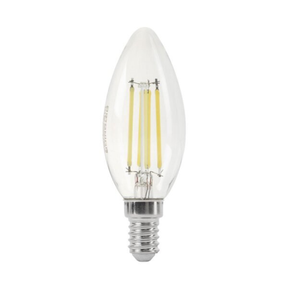 Lampadina led filamento oliva attacco e14 potenza 4 watt temperatura colore lampada 2700k bianco caldo