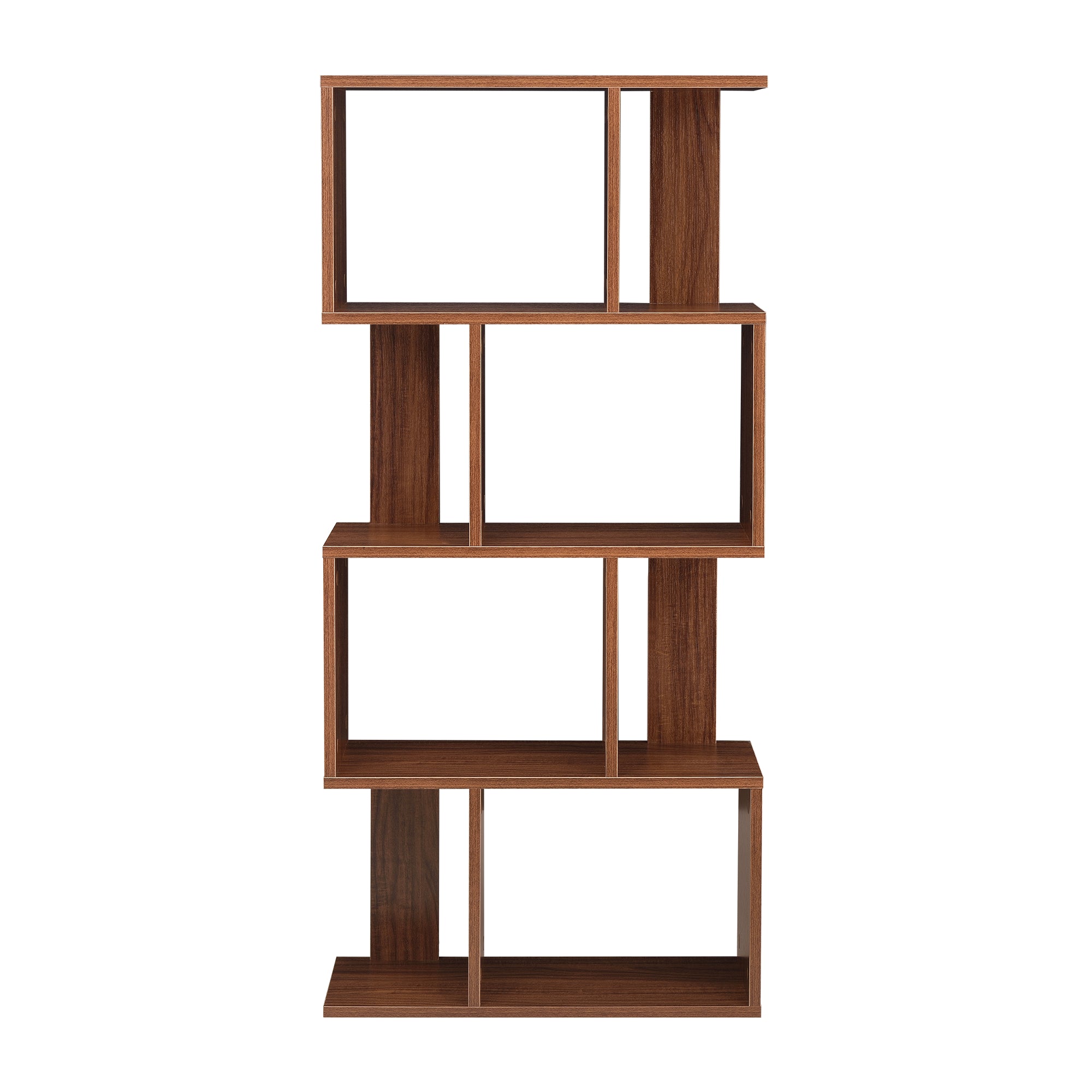 Libreria Brattahlid Scaffale da Terra 130x60x24 cm Effetto Noce [en.casa]