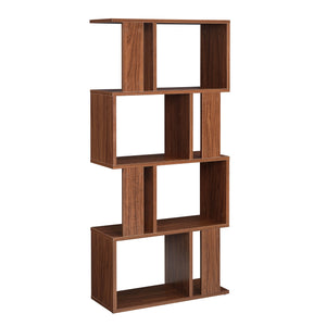 Libreria Brattahlid Scaffale da Terra 130x60x24 cm Effetto Noce [en.casa]