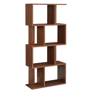 Libreria Brattahlid Scaffale da Terra 130x60x24 cm Effetto Noce [en.casa]