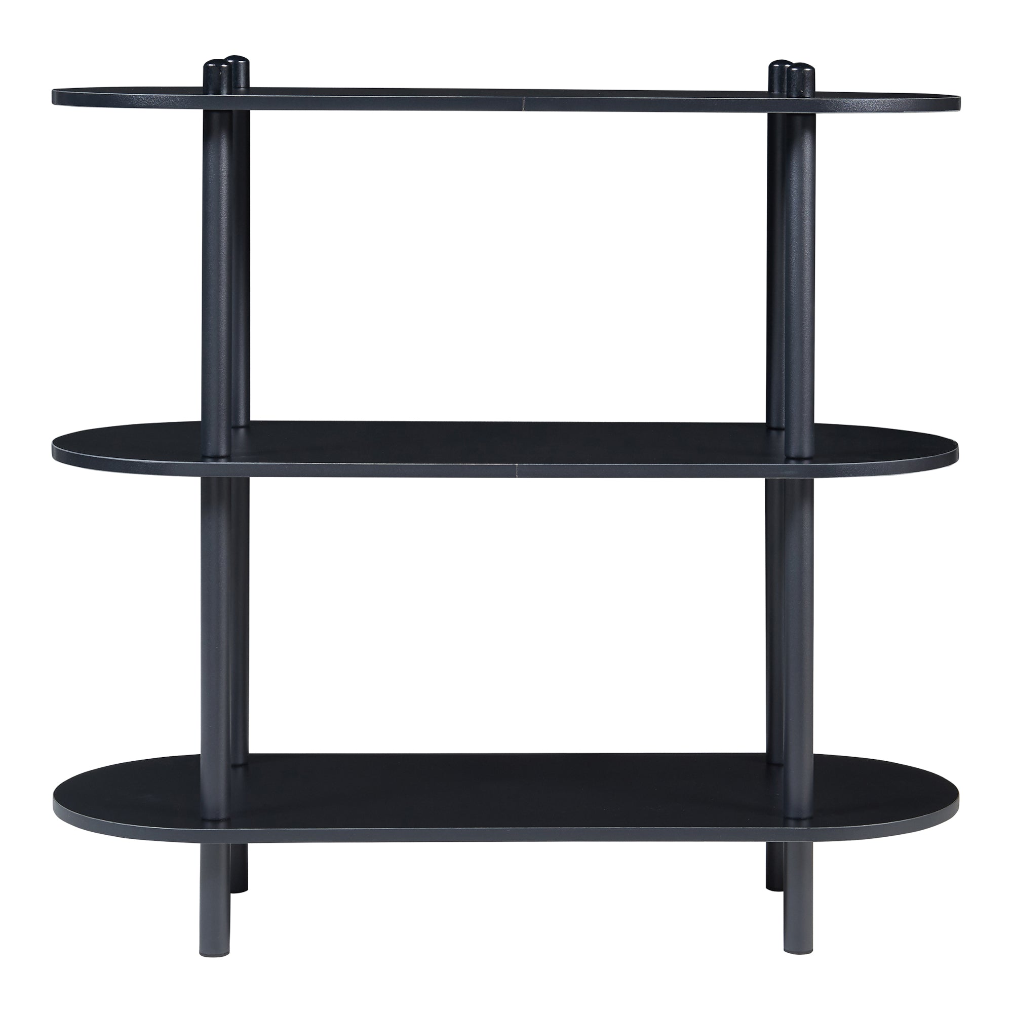 Scaffale da Terra Øvre Libreria con 3 Ripiani - Nero [en.casa]