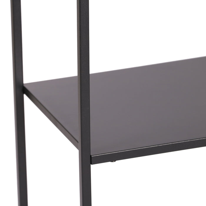 Scaffale Basso 'Isojoki' 120 x 35 x 87,5 cm Consolle in Metallo Nero [en.casa]