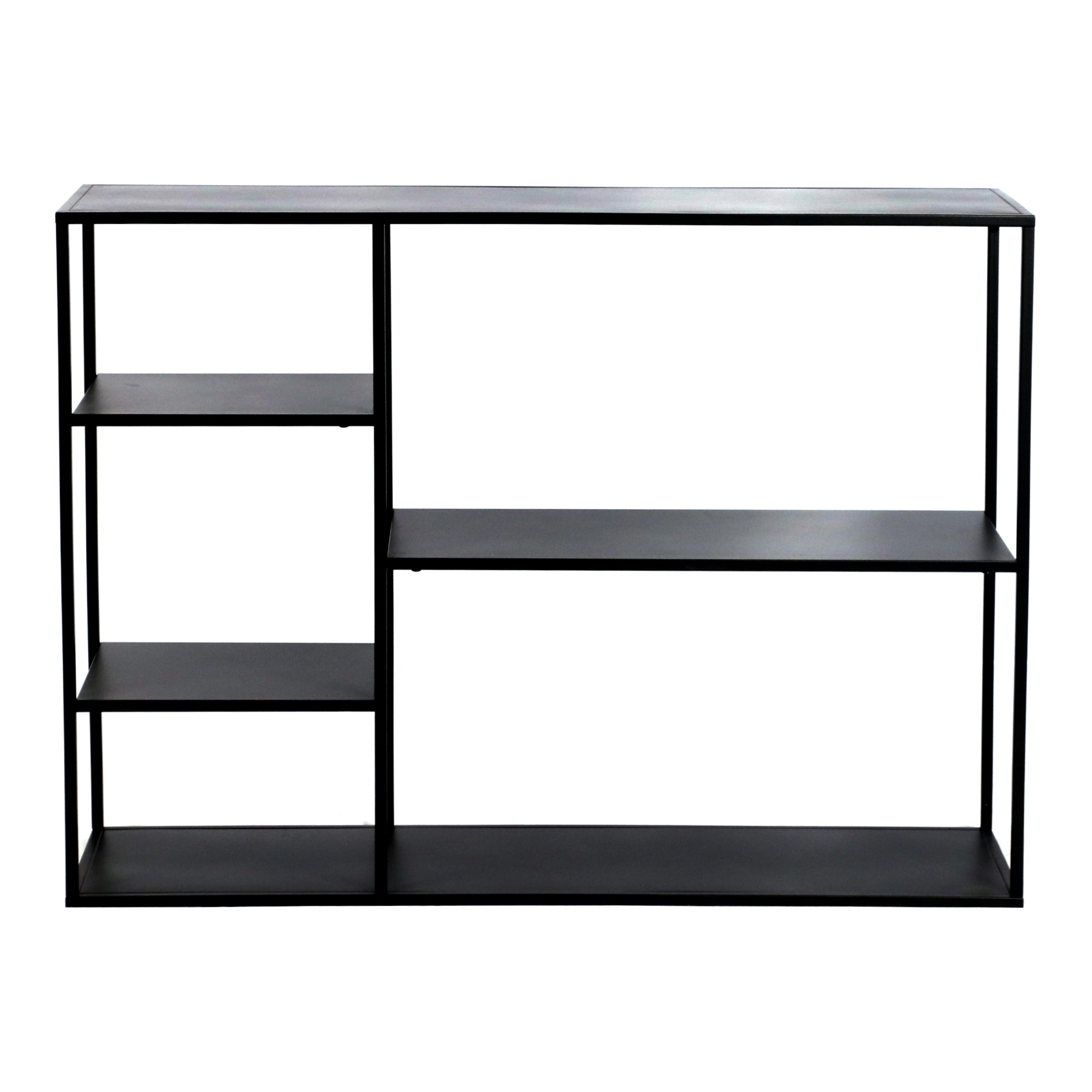 Scaffale Basso 'Isojoki' 120 x 35 x 87,5 cm Consolle in Metallo Nero [en.casa]