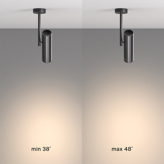 Lampadario A Sospensione Moderno Elti Alluminio Nero 1 Luce Gu10 50W Ip20