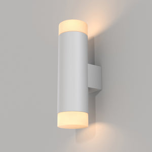 Applique Da Parete Moderno Kilt Alluminio Bianco Luce Led Integrato 10W