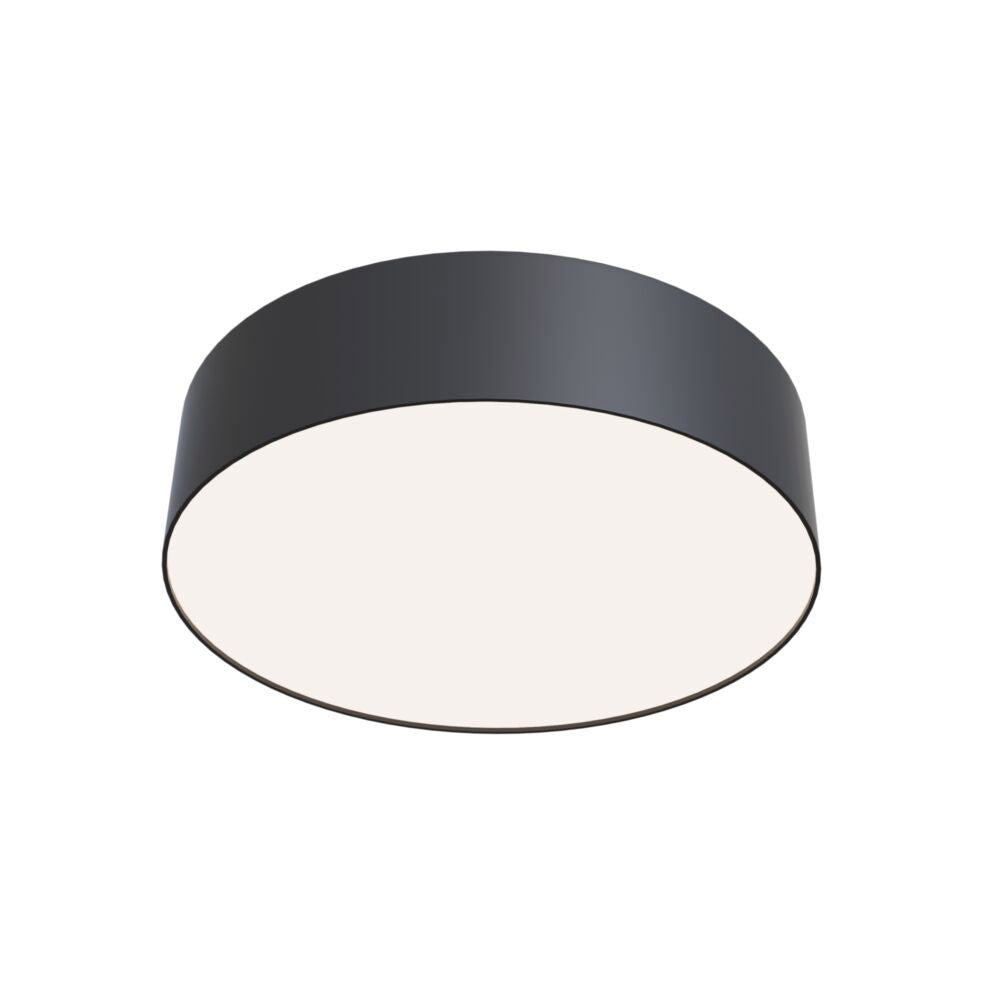 Plafoniera Moderna Zon Alluminio Nero 26W