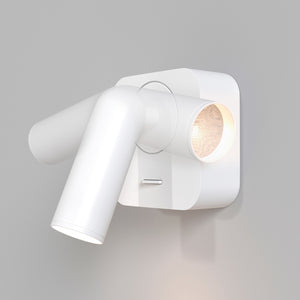 Applique Da Parete Moderno Mirax Metallo Bianco Luce Led Integrato 3W Ip20