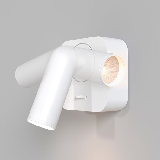 Applique Da Parete Moderno Mirax Metallo Bianco Luce Led Integrato 3W Ip20