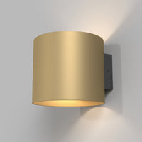 Applique Da Parete Moderno Rond Alluminio Oro 1 Luce G9 50W