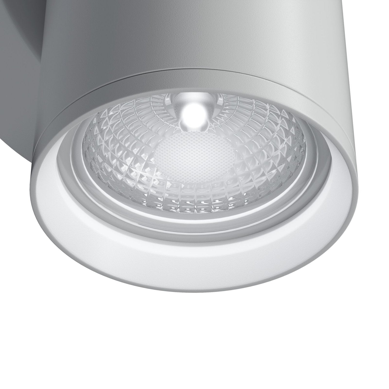 Applique Da Parete Moderno Focus S Alluminio Bianco 1 Luce Gu10 10W