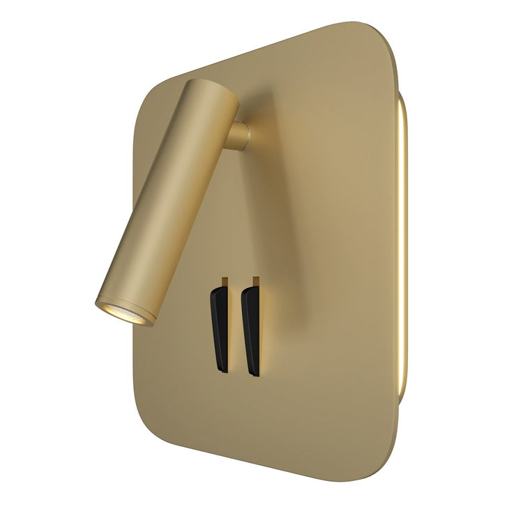 Applique Da Parete Moderno Ios 176 Alluminio Oro Luce Led Integrato 9W