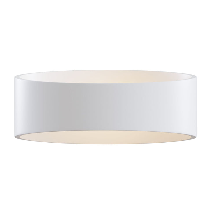 Applique Da Parete Moderno Trame Metallo Bianco Luce Led Integrato 6W