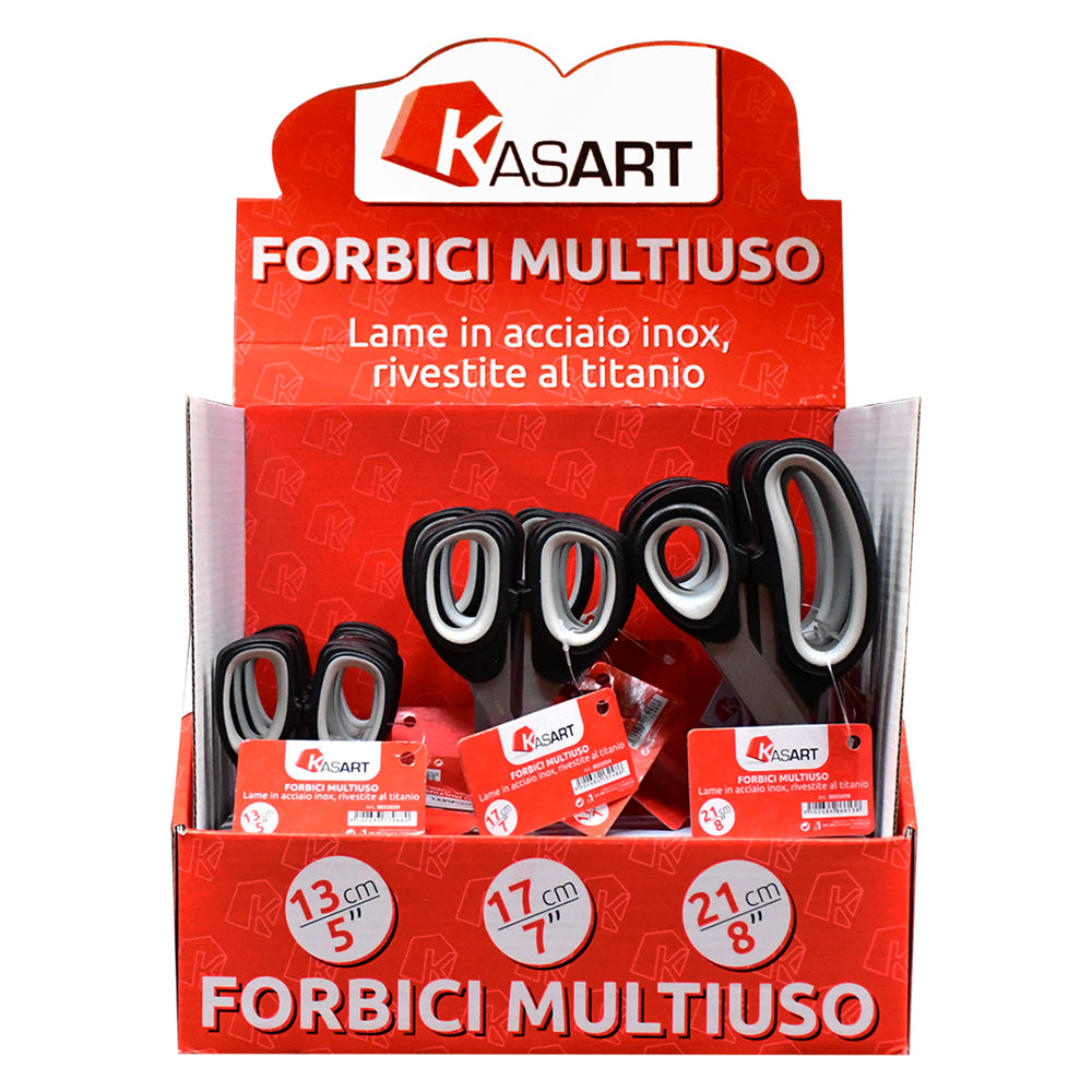 ESPOSITORE FORBICI MULTIUSO 'KASART' 18 pezzi KASART