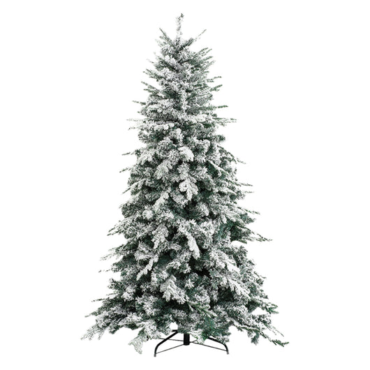 ALBERO DI NATALE INNEVATO 'ALASKA' h.180 cm - base 124 cm / 1366 rami -