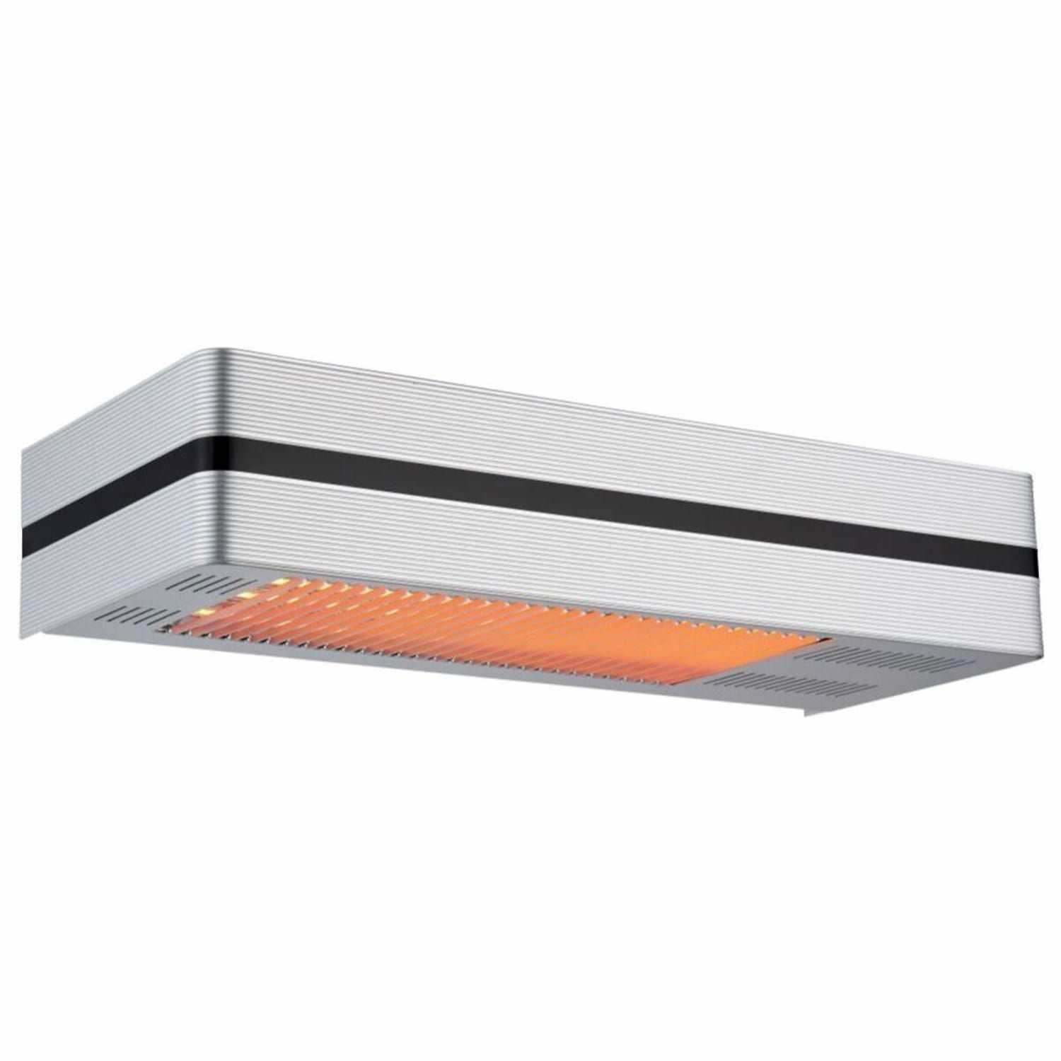 Sined Caldo Ira Inox 2000 Riscaldatore a Infrarossi Da Patio Con 2000w Regolabile Argento Realizzato In Acciaio e Alluminio Telecomando Con Timer Incluso Protezione Ip65 Ideale Per Bar e Ristoranti