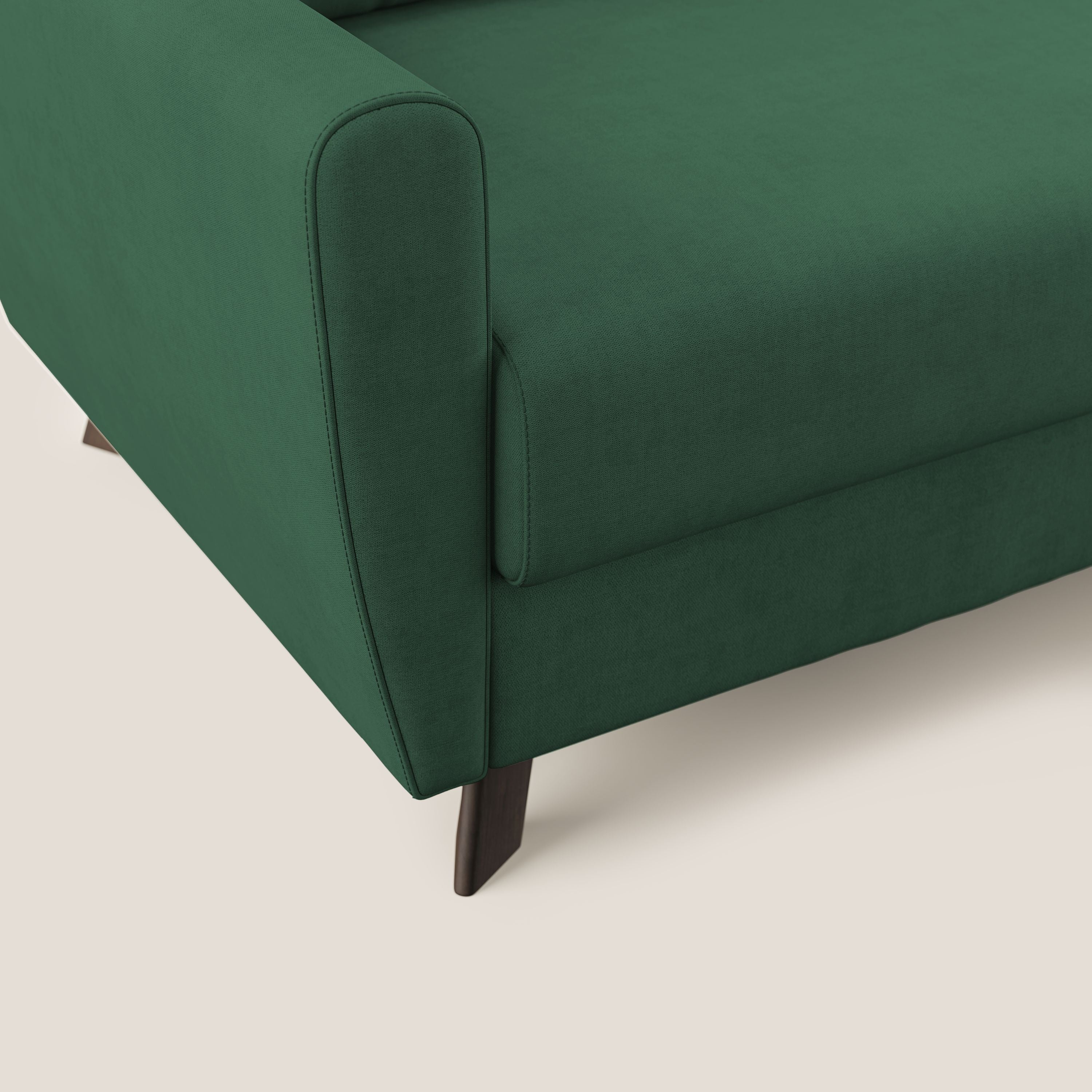 Divano Letto 3 Posti 188x97x96 cm in Tessuto Verde