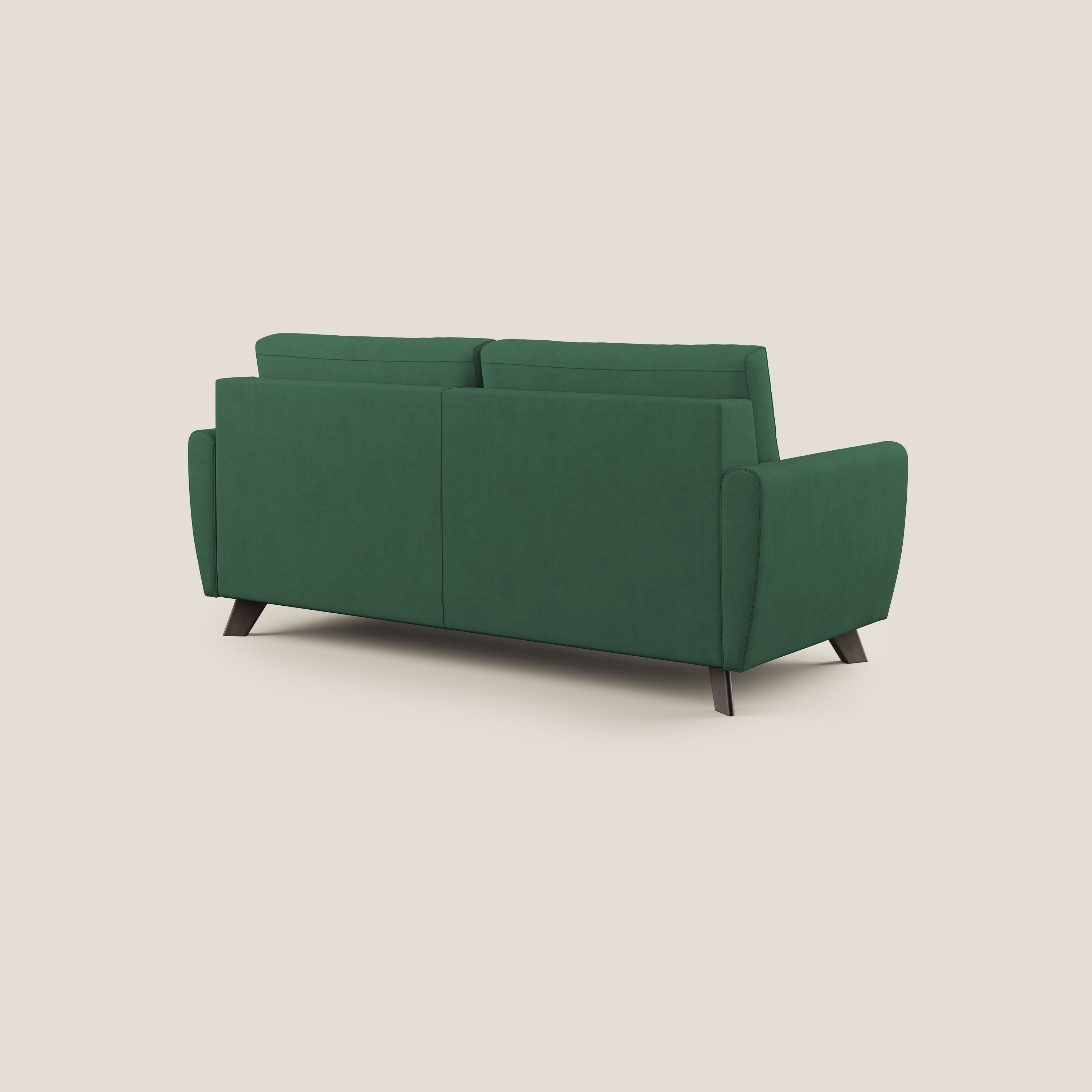 Divano Letto 3 Posti 188x97x96 cm in Tessuto Verde