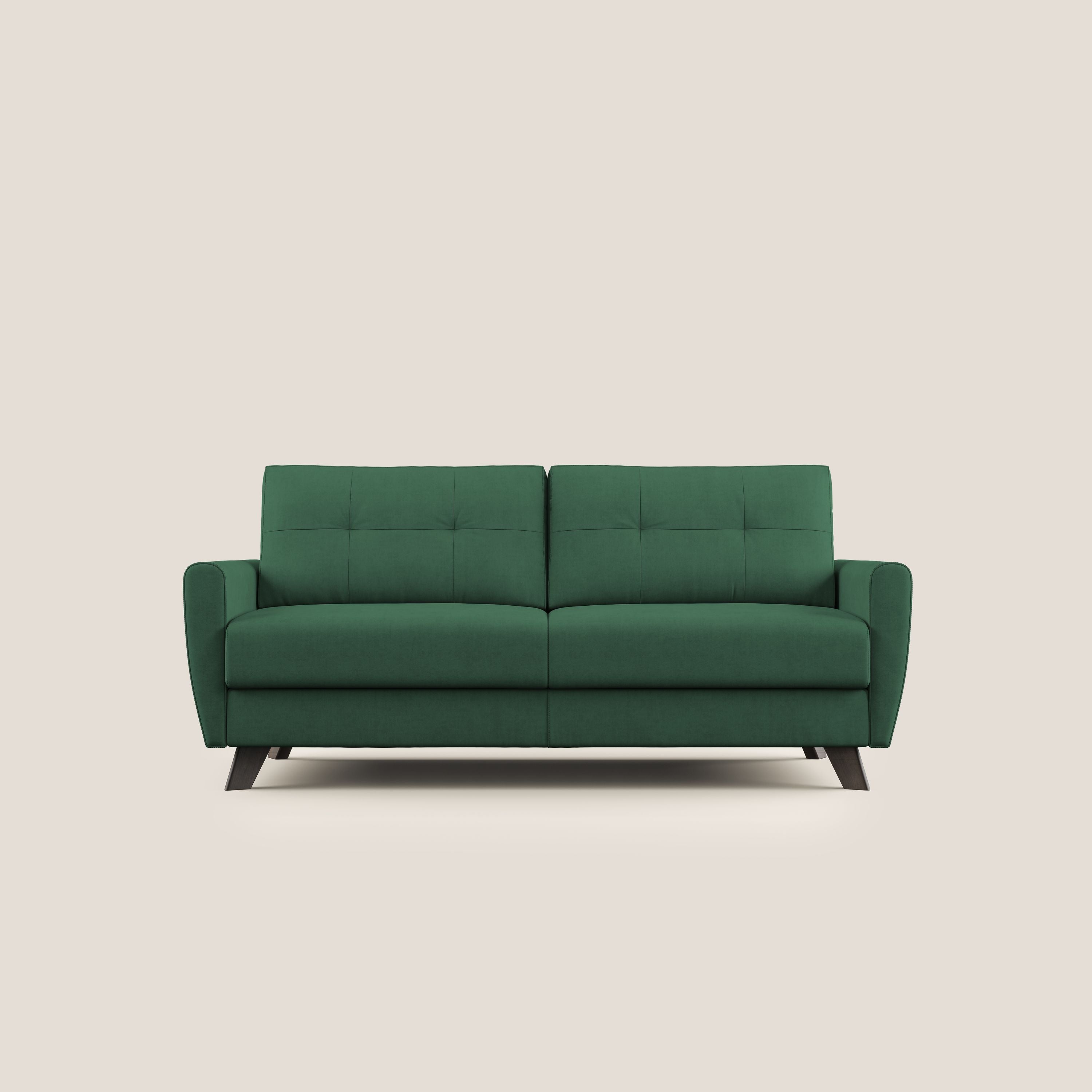 Divano Letto 3 Posti 188x97x96 cm in Tessuto Verde