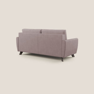 Divano Letto 3 Posti 188x97x96 cm in Tessuto Rosa