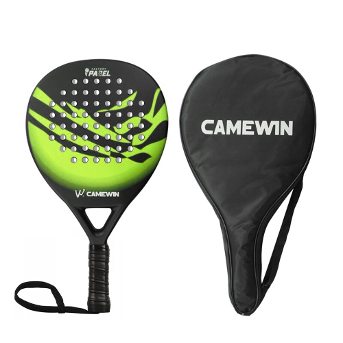 CAMEWIN RAC. PADEL GOMMA EVA SUP. FIBRA CARB. 38MM GREEN