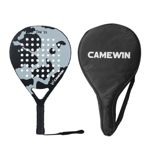 CAMEWIN RAC. PADEL GOMMA EVA SUP. FIBRA CARB. 38MM GREY