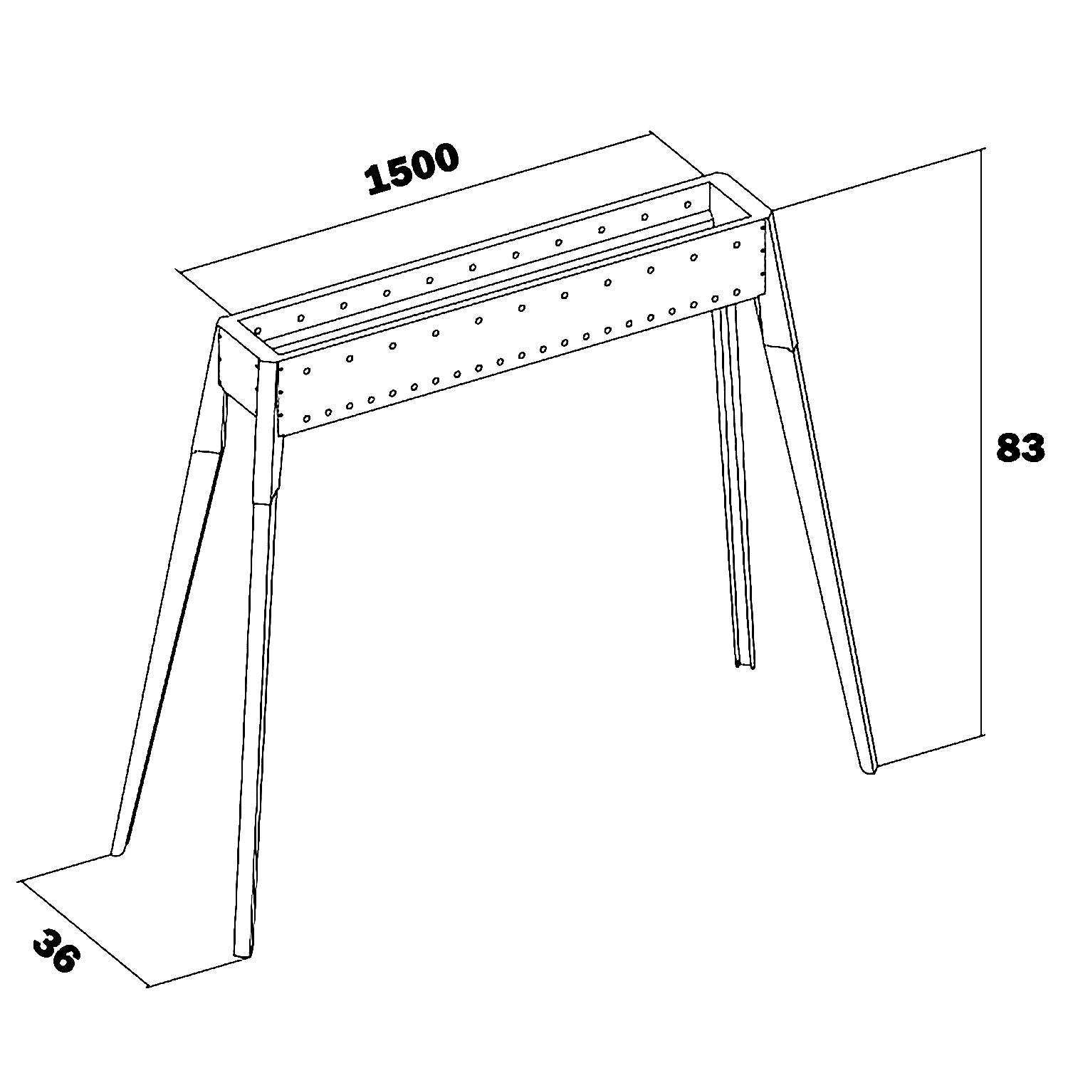 Miami - Cuocispiedini portatile in acciaio inox canalina cuoci arrosticini alimentata a carbonella o legna bbq pieghevole 150cm