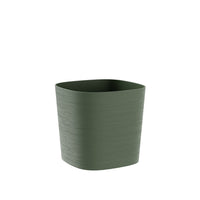 Vaso Da Esterno Capri In Polietilene Effetto Satinato, Dimensione: 19 cm coloreForest (Verde) - AMZCAPRI19FOR