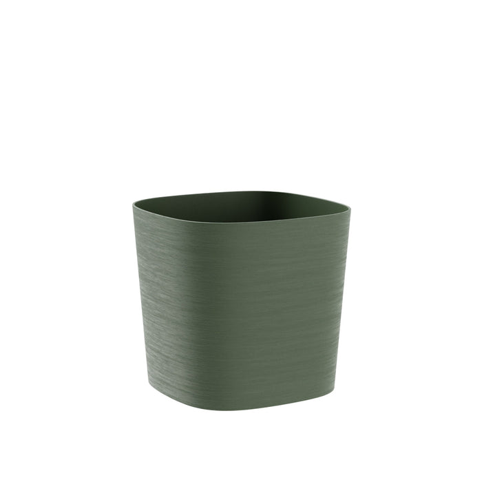 Vaso Da Esterno Capri In Polietilene Effetto Satinato, Dimensione: 19 cm coloreForest (Verde) - AMZCAPRI19FOR