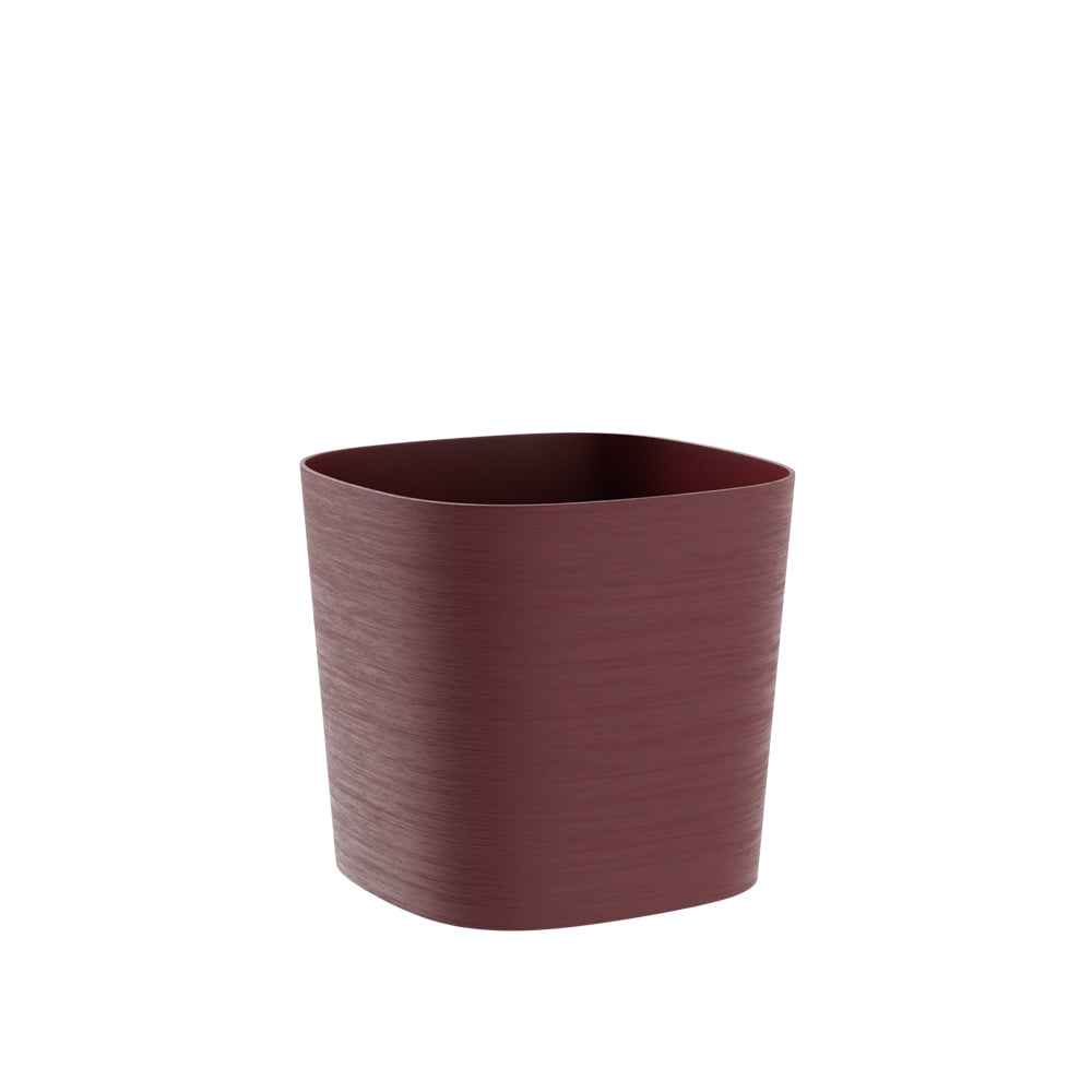 Vaso Da Esterno Capri In Polietilene Effetto Satinato, Dimensione: 19 cm coloreRed Grape (Vinaccia) - AMZCAPRI19RED