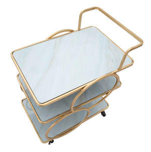 CARRELLO MARBLE GLASS CM 64X46X79