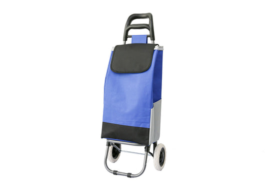 Carrello Spesa Con Ruote Trolley Portaspesa Con Manico Corrado - Carrello - Blu