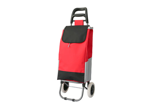 Carrello Spesa Con Ruote Trolley Portaspesa Con Manico Corrado - Carrello - Rosso