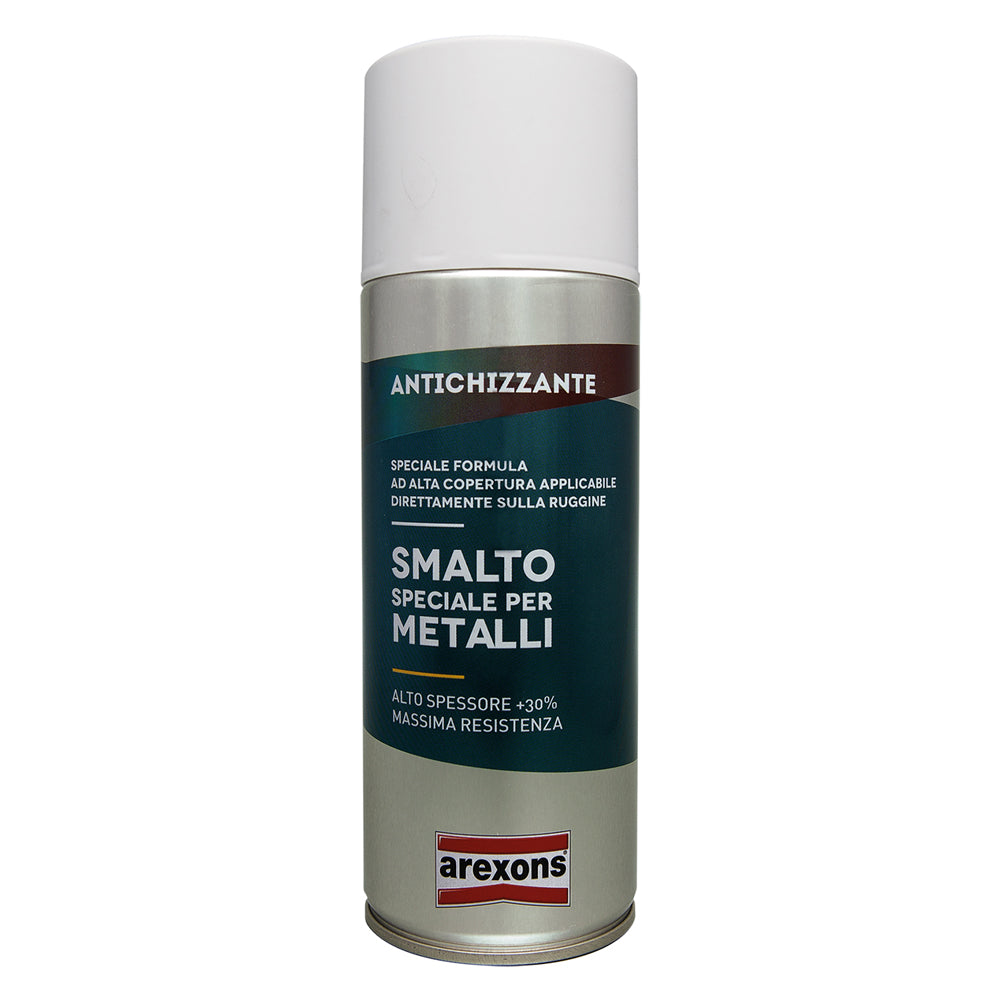 SMALTO SPRAY SPECIALE METALLI EFFETTO ANTICHIZZANT ml. 400 - grigio chiaro AREXONS