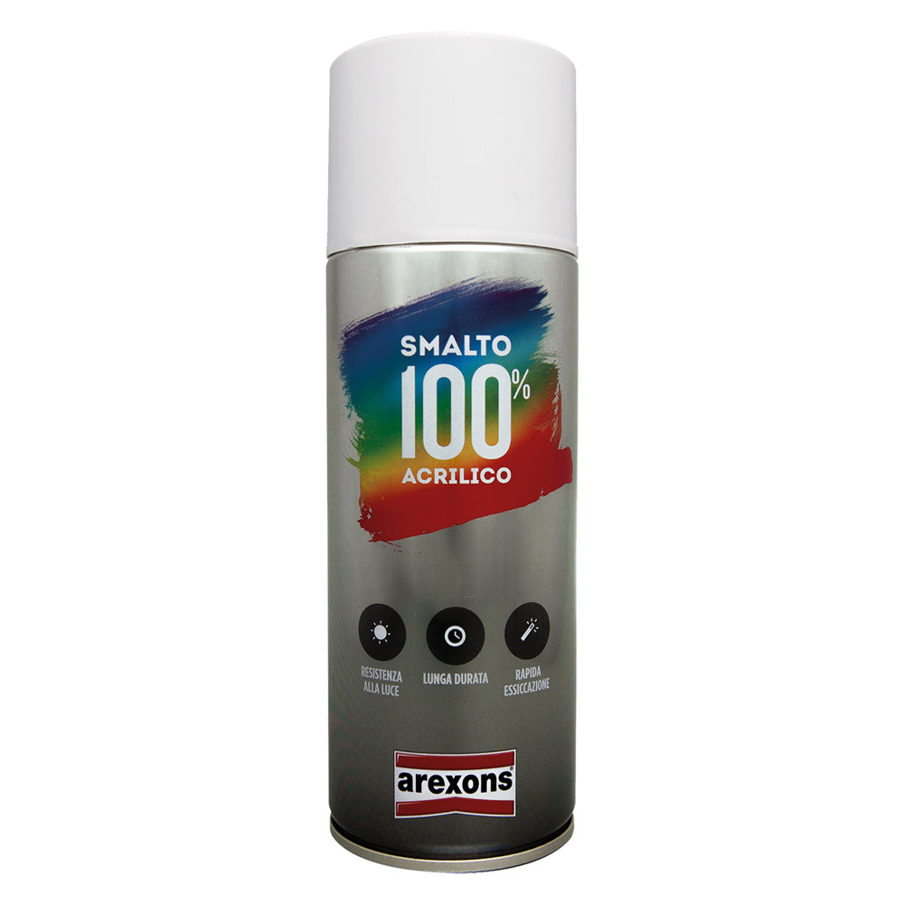 SMALTO SPRAY ACRILICO RITOCCO PER ELETTRODOMESTICI ml 400 - bianco elettro AREXONS