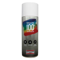 SMALTO SPRAY ACRILICO RITOCCO PER ELETTRODOMESTICI ml 400 - bianco elettro AREXONS